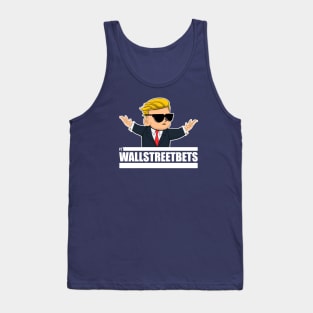 Reddit Wallstreetbets Stonks - Diamond Hands - Tendies To The Moon Tank Top